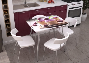 Кухонный стол с фотопечатью МДФ с фотопечатью, Десерт (Стендмебель)