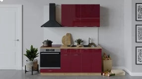 Кухонный гарнитур «Весна» длиной 180 см со шкафом НБ